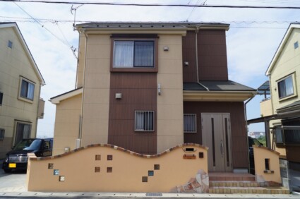 ガラスブロック門柱 ガラスブロック門柱