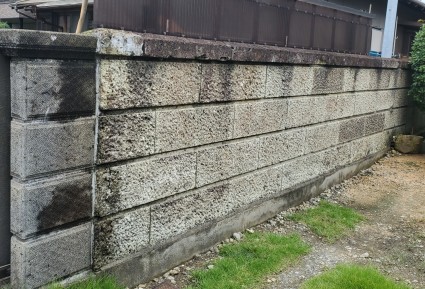 大谷石の塀解体 大谷石の塀解体
