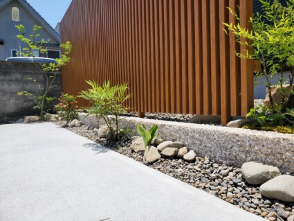 姫路和風住宅の和モダン外構植栽 姫路和風住宅の和モダン外構植栽