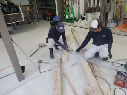 ノベ石の加工 ノベ石の加工