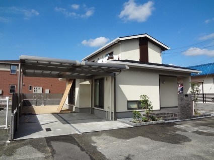 新築外構|重厚感ある住林の家のオシャレな外構 新築外構|重厚感ある住林の家のオシャレな外構