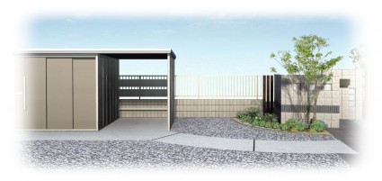 自転車置場&物置 自転車置場&物置