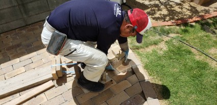 姫路庭工事|芝生をレンガ敷きにリガーデン 姫路庭工事|芝生をレンガ敷きにリガーデン