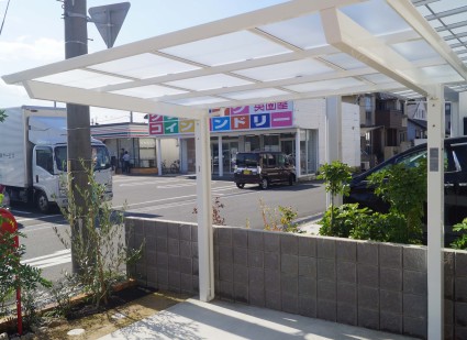 サイクルポートのある外構 姫路 サイクルポートのある外構 姫路