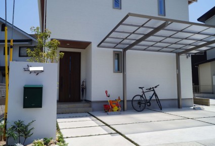 姫路市外構|オシャレポストの門柱 姫路市外構|オシャレポストの門柱