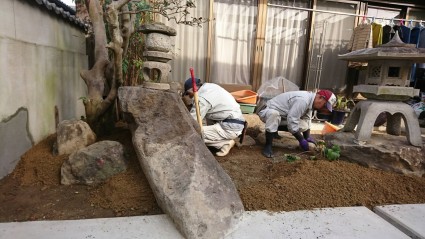 姫路市和庭リフォーム|和室前の坪庭 姫路市和庭リフォーム|和室前の坪庭