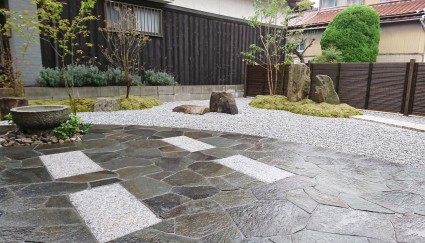 姫路庭|石貼りテラスのある庭 姫路庭|石貼りテラスのある庭