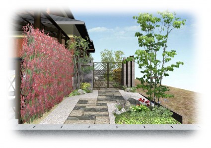 姫路市外構|石を使った外構エクステリアガーデン工事 姫路市外構|石を使った外構エクステリアガーデン工事