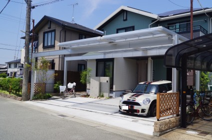 大型カーポート三協アルミUスタイル 大型カーポート三協アルミUスタイル