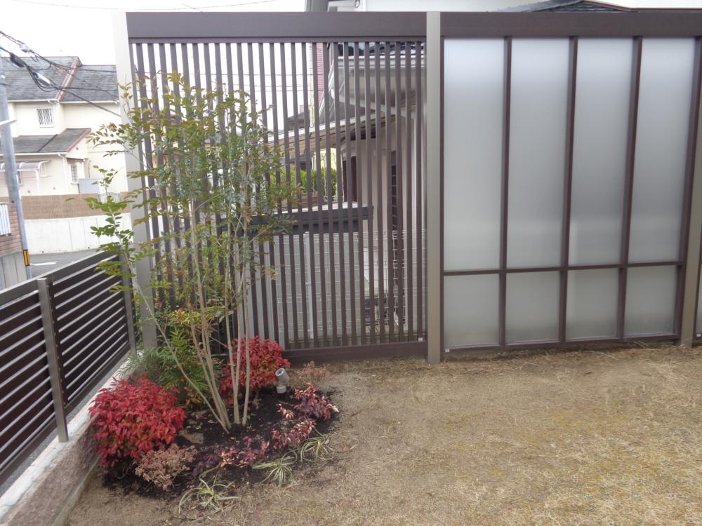プラスＧと植栽でモダンなお庭空間｜神戸市北区
