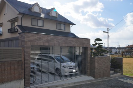姫路外構|シャッターガレージのエクステリア 姫路外構|シャッターガレージのエクステリア