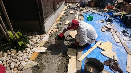 姫路ガーデンリフォーム|自然石乱貼り 姫路ガーデンリフォーム|自然石乱貼り