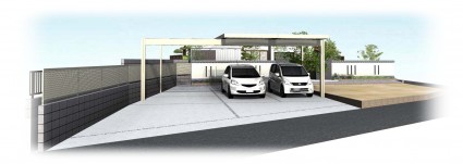 姫路市大型カーポートUスタイル 姫路市大型カーポートUスタイル