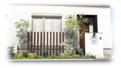 姫路市スリット角柱目隠し 姫路市スリット角柱目隠し