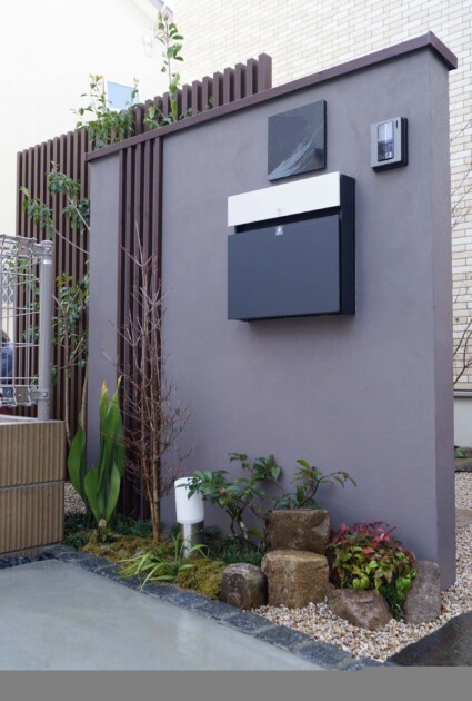 和モダン外構オシャレ門柱 明石 和モダン外構オシャレ門柱 明石