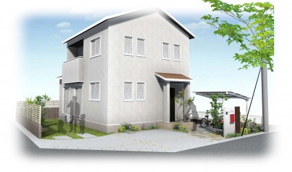 太子町新築外構|真っ白な外壁に映える外構 太子町新築外構|真っ白な外壁に映える外構